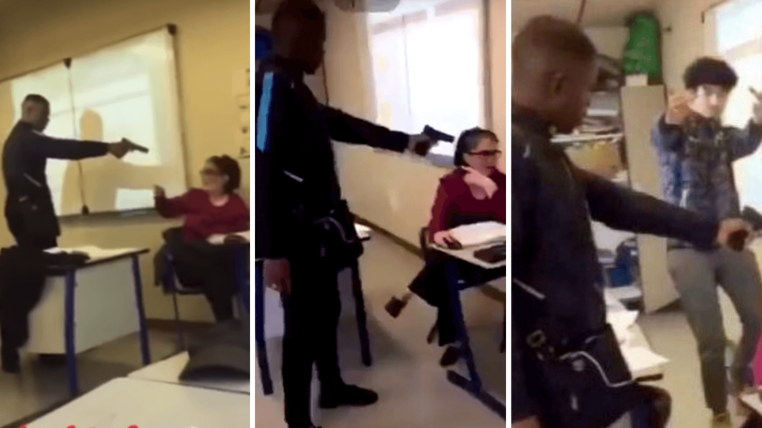 Elev hotade lärare med pistol i Frankrike