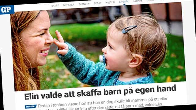 Elin valde att beröva sin dotter en pappa