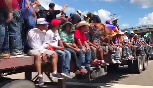 Ytterligare en migrantkaravan på väg upp från Centralamerika mot USA