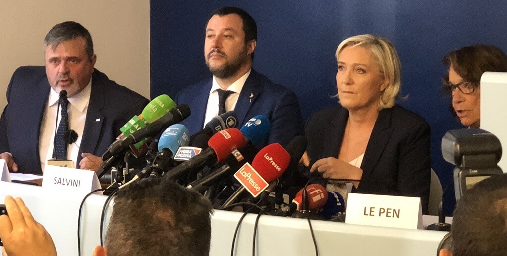 Salvini och Le Pen ingår valallians inför EU-valet