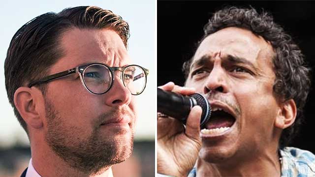 Artisten Timbuktu hatar SD men blir gärna miljonär på partiets pengar