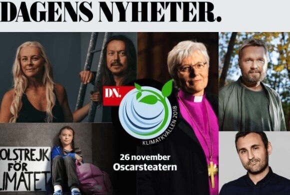Dagens Nyheter bjuder in till ’Klimatkväll’ med ärkebiskopen och klimatpsykolog