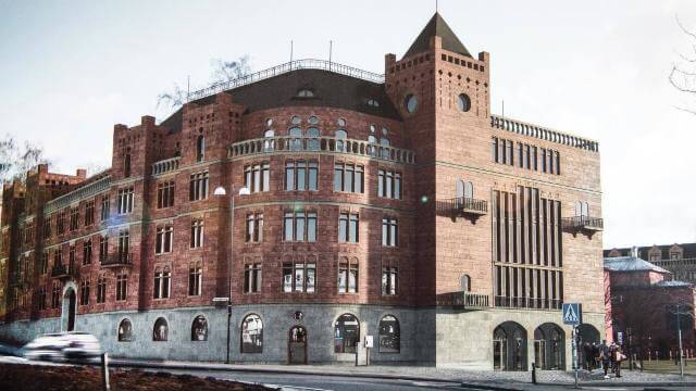 Klartecken för att bygga i sekelskiftesstil i Växjö