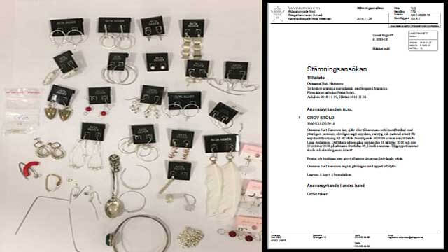 Stal smycken för 300 000 kronor – åklagaren yrkar på utvisning