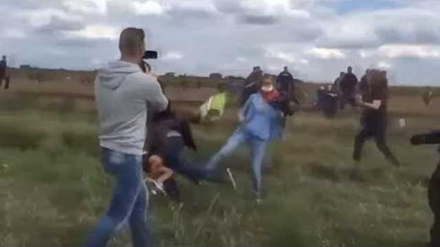 Ungersk tv-fotograf frias i HD för att ha satt krokben för migranter