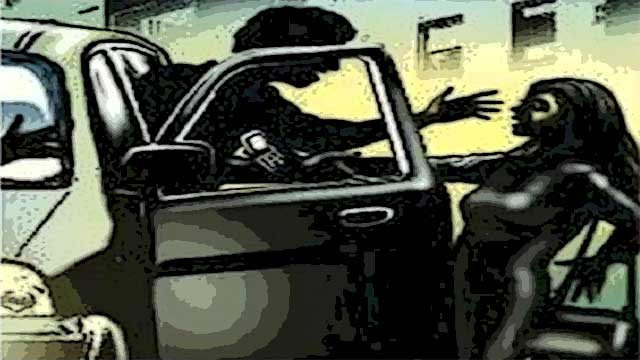 Ung kvinna våldtagen av förare i svarttaxi