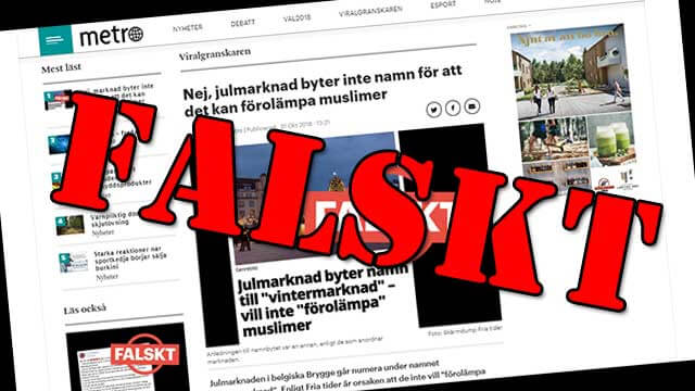 Jo, belgisk julmarknad byter namn för att inte förolämpa personer med annan trosuppfattning