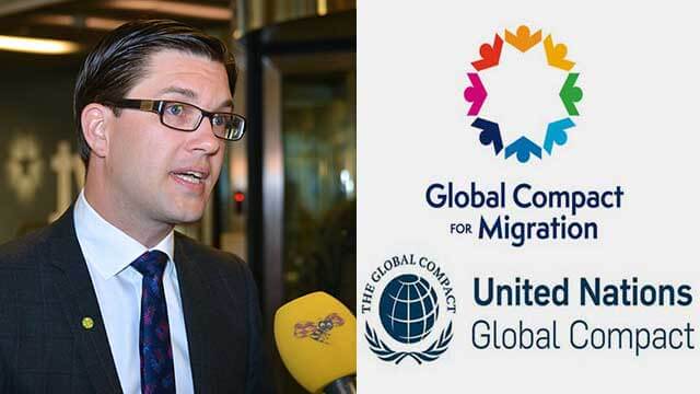 SD kräver debatt i riksdagen om FN:s migrationsavtal