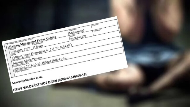 Dömd libysk man ströp och våldtog 9-årig flicka i Malmö
