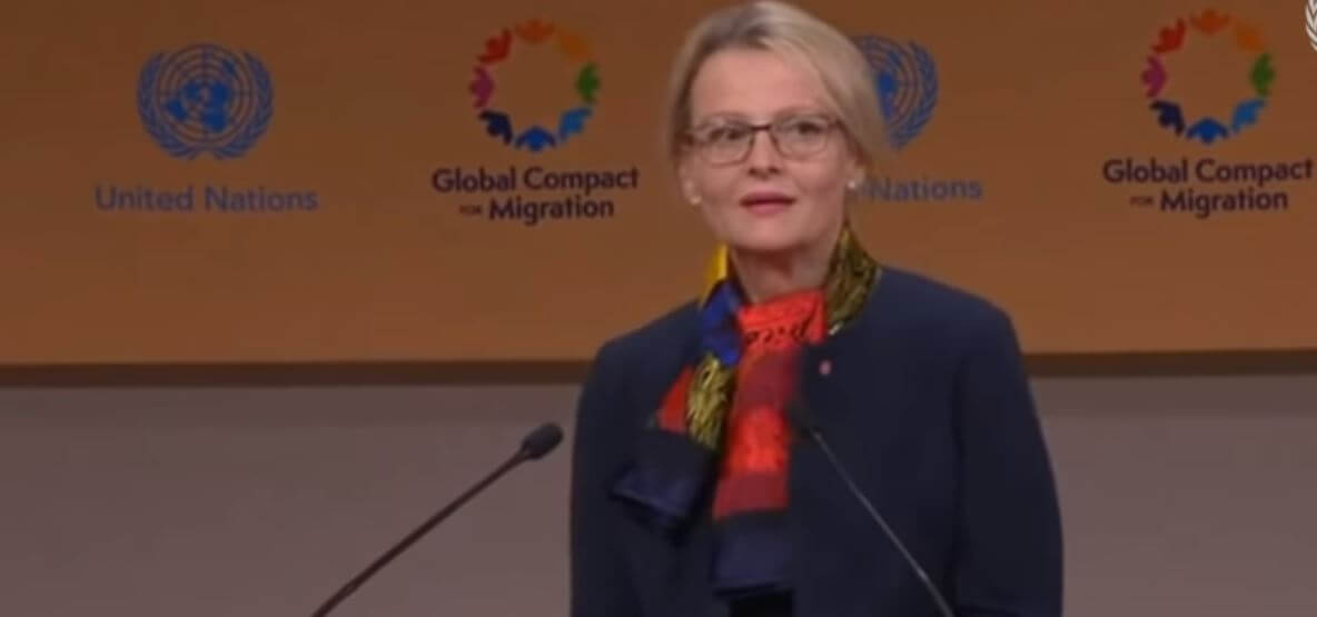 Heléne Fritzon i FN om migrationsramverket: ”Migration är här för att stanna”