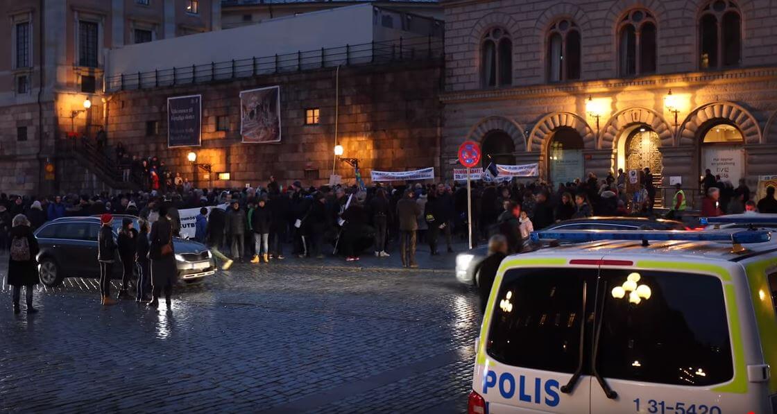 Demonstration mot FN:s migrationsramverk i Stockholm på lördag och söndag