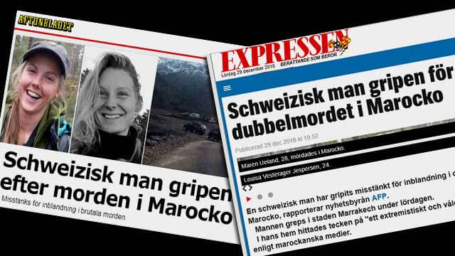 Misstänkt marockansk terrorist beskrivs av svenska medier som ”schweizisk man”
