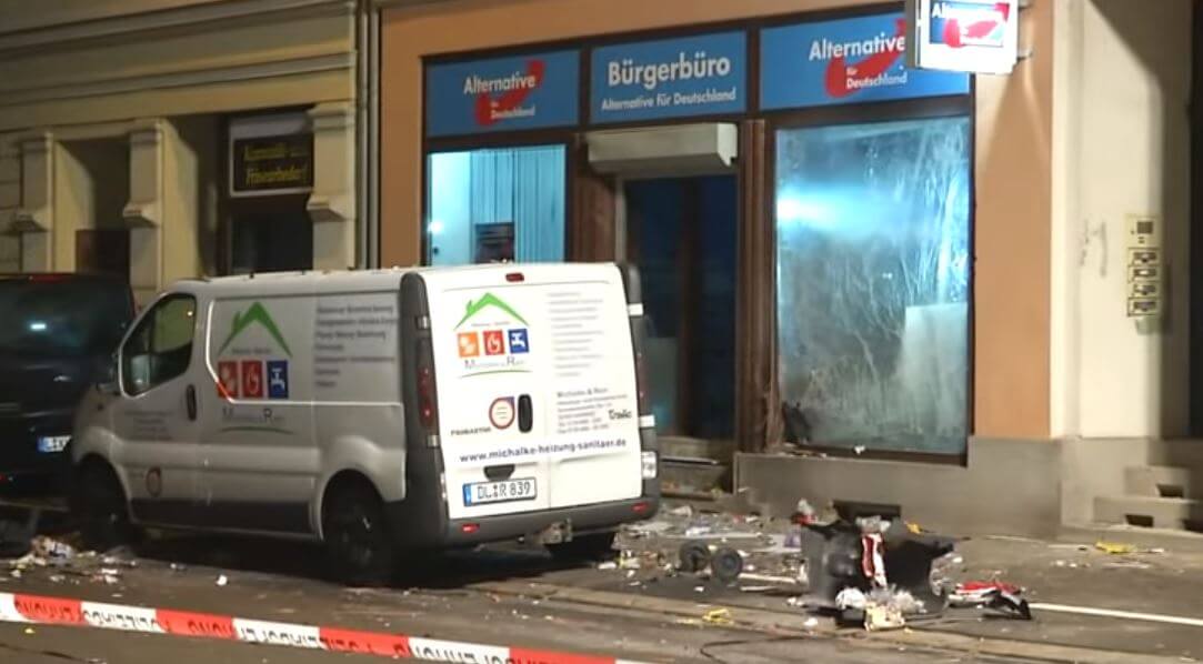 Bombattentat mot Alternativ för Tysklands kontor i Döbeln: ”Attack på demokratin”