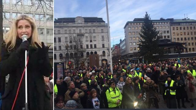 VIDEO: Demonstration mot maktmissbruk i Stockholm
