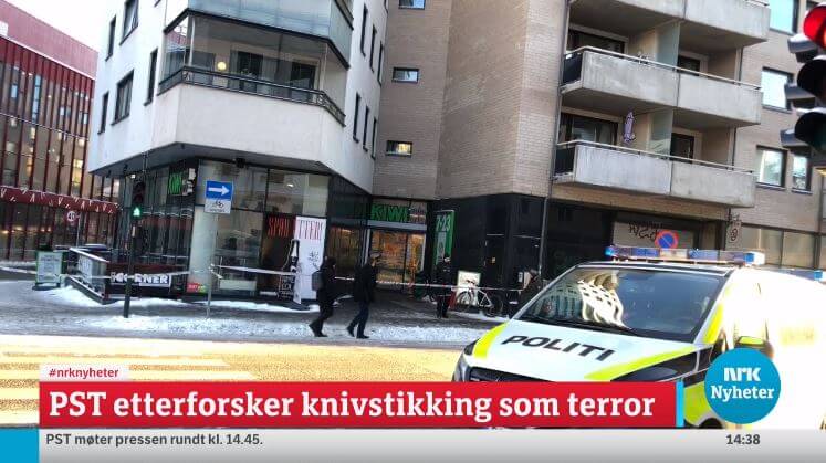 Knivskärning i Oslo utreds som terrorism – gärningsmannen kom via Sverige