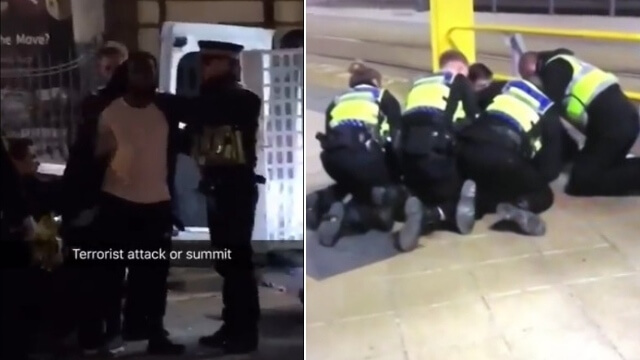 VIDEO: Islamistisk terrorist knivhögg tre personer i Manchester – skrek ”Allahu Akbar”