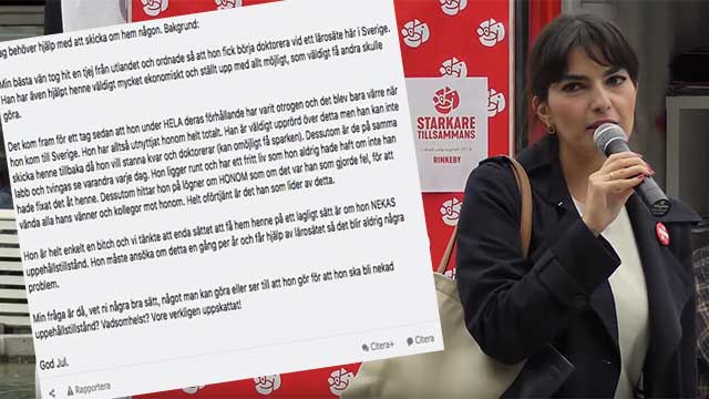 S-topp bad Flashback om hjälp med att få otrogen kvinna utvisad ur Sverige