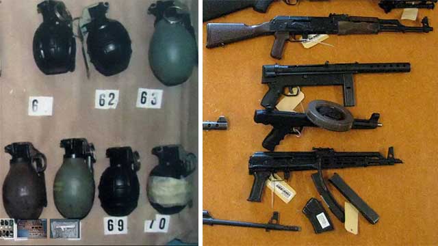 Polisen beslagtog stort antal grova vapen vid razzia i Göteborg