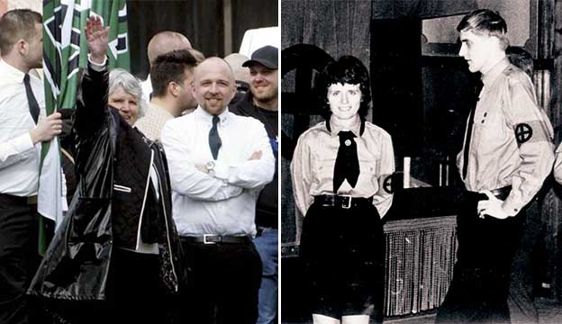 Tidigare partiledare frias från nazisthälsning