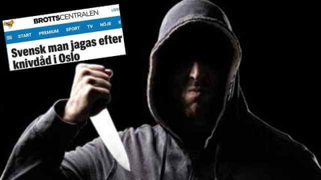 Norsk polis jagar ”nordafrikaner som talar svenska” efter knivattack
