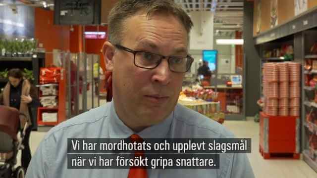 Ny rapport: var tredje butik i Sverige utsatt för hot och våld
