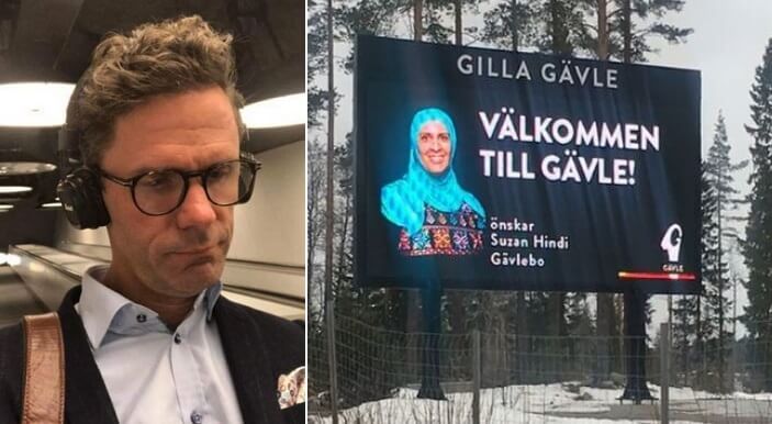 SD-hatande kommunikationschef bakom Gävles ”affischflicka”