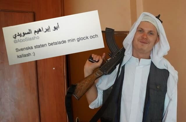 IS-terrorist hyllar Sverige: ”Svenska staten betalade min glock och kalash”