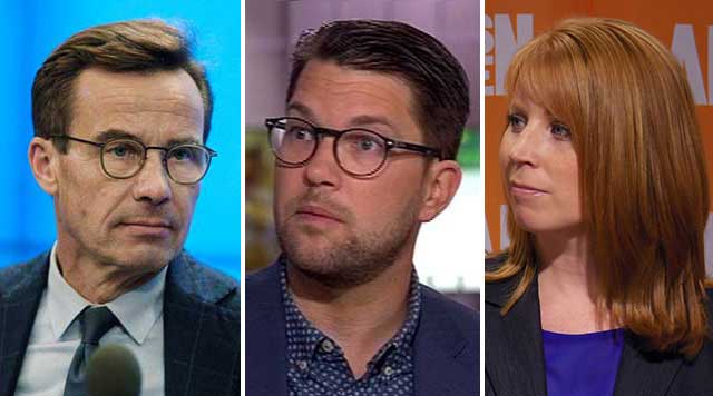 Lööf och Kristersson i fortsatt bråk om förhållandet till SD