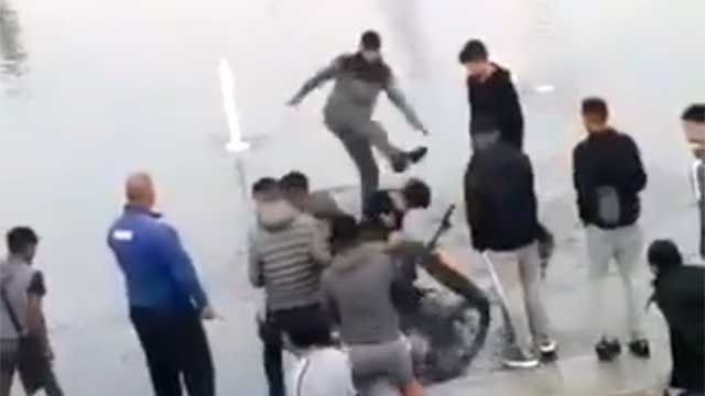 VIDEO: Här sparkas brittisk pojke brutalt i huvudet av invandrargäng