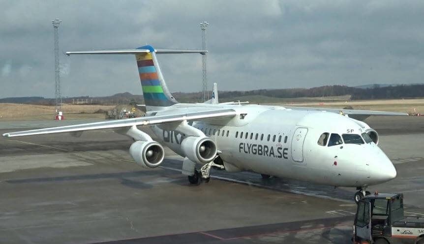 Motorbrand på inrikesflyg till Malmö – skadade passagerare uppmanades söka vård på egen hand