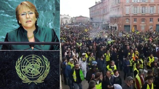 FN kräver utredning om övervåld mot Gula västarna