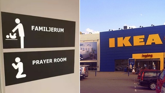 IKEA-varuhus tillhandahåller bönerum för muslimer
