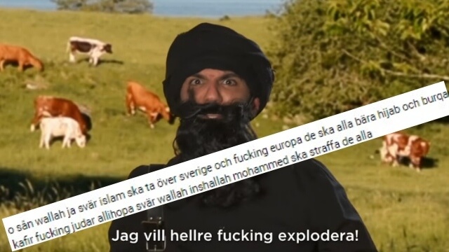 SVT-satir om IS möter ilska: ”Vi muslimer kommer ta över Sverige”