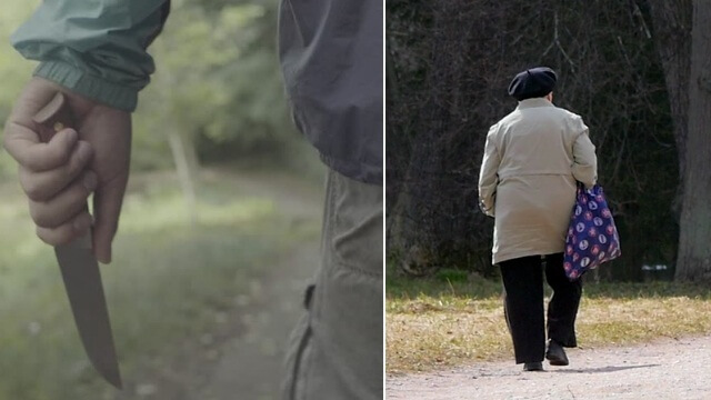 Kvinna i 60-årsåldern knivhöggs under rån