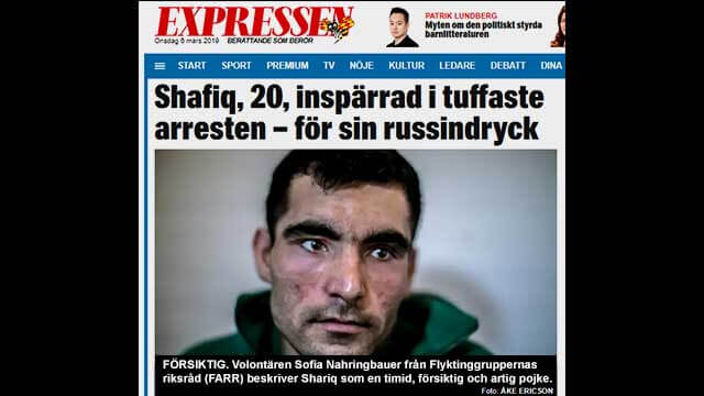 Ensamkommande pojken Shafiq förvandlades till skakande gammal man i svenska häktet