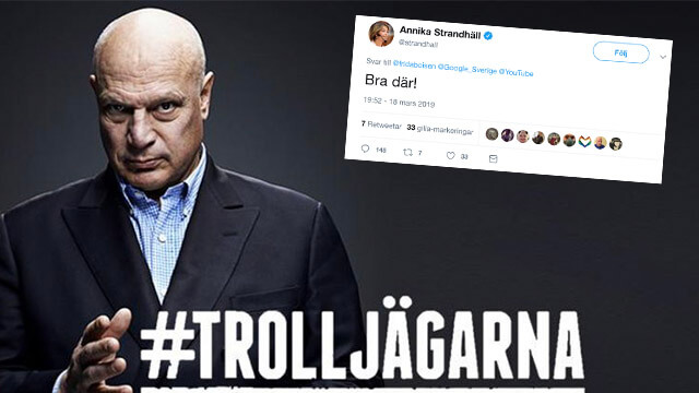 Nedstängning av samhällskritiskt Youtube-konto hyllas av regeringsminister