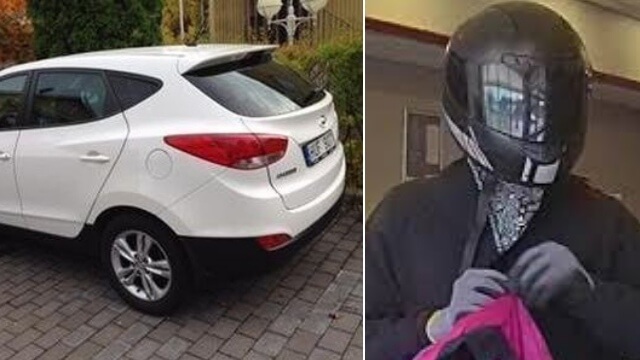 Maskerad man med kniv knackade på bostad – rånade familjen på deras bil