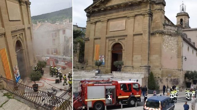 Ny kyrkobrand i Frankrike: ”Flera meter höga eldslågor vällde ut”