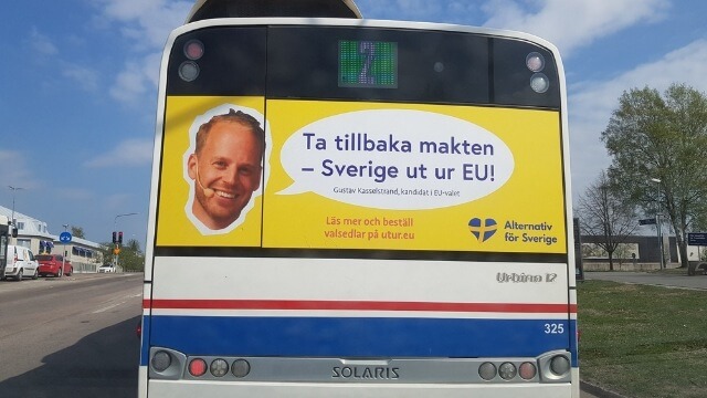 Västmanlands lokaltrafik tar bort AfS-reklam efter påtryckningar