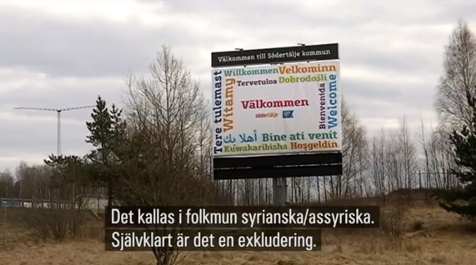 Ingen assyriska/syrianska på flerspråkiga skyltar i Södertälje – kommunen pudlar