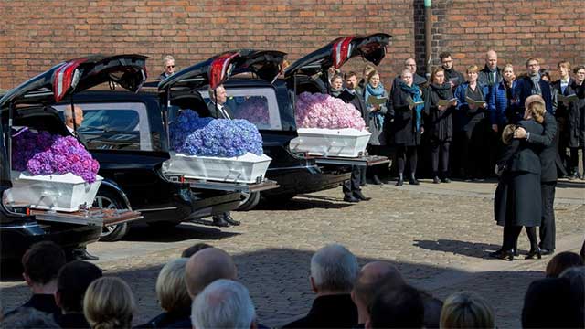 Tre danska barn som mördades i terrormassakern på Sri Lanka begravda i helgen