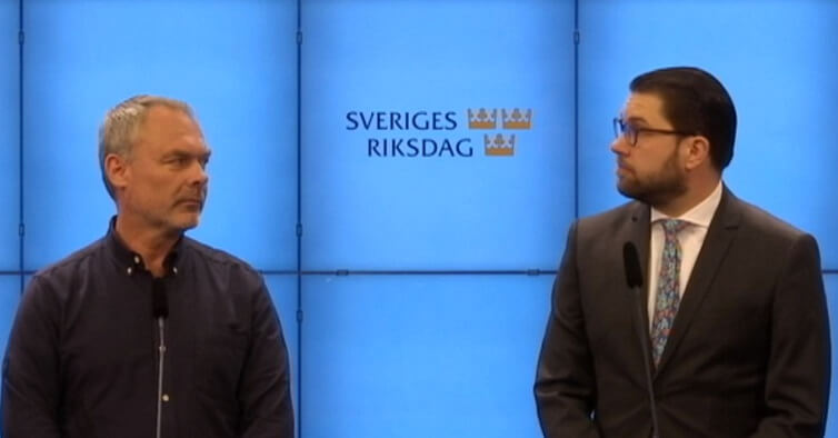 SD och L höll gemensam pressträff – ska ut på debatturné inför EU-valet