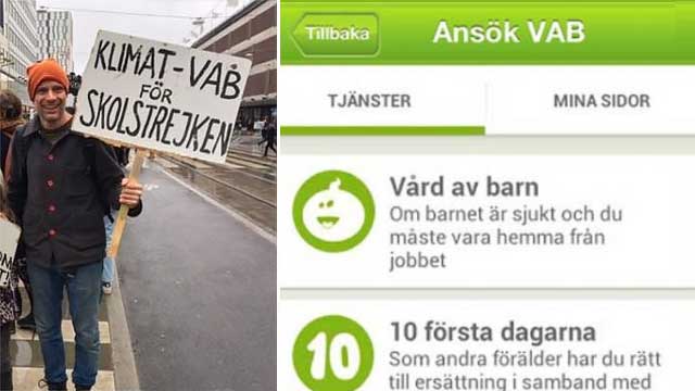 VAB:ade för att klimatstrejka med dottern – nekas ersättning från Försäkringskassan