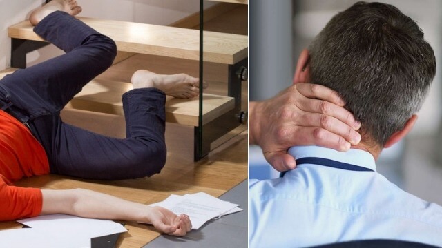 55-årig man tvingades arbeta med bruten nacke när sjukvården nonchalerade