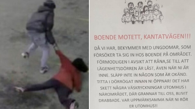 Uddevallabor varnas för att öppna ytterdörren efter rånvåg