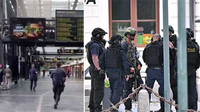 Misstänkt bombman skjuten av polisen på Malmö central