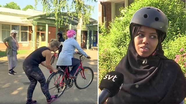 Invandrarkvinnor får lära sig cykla – ska leda till jobb och inkludering