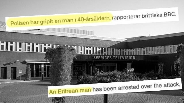 SVT censurerade att tågknuffaren i Frankfurt var från Afrika