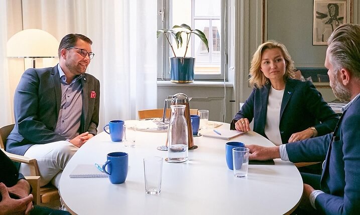 Jimmie Åkesson i möte med Ebba Busch Thor: ”Viktigt att man ibland möts över partigränserna”