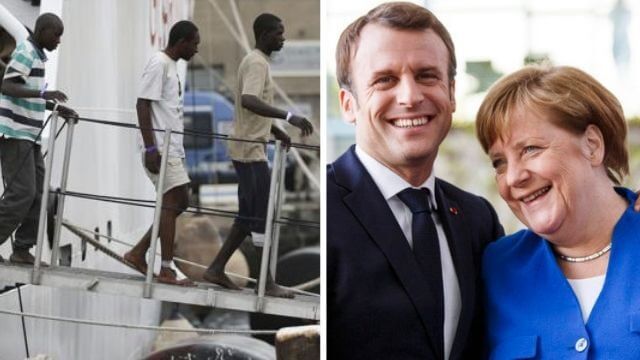 EU släpper in hundra illegala migranter som Italien stoppat